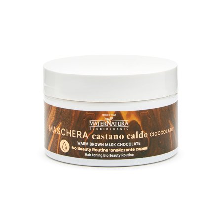 MATERNATURA Tonalizzanti Maschera Castano Caldo Cioccolato 200ml - Maschera Protezione Colore Capelli