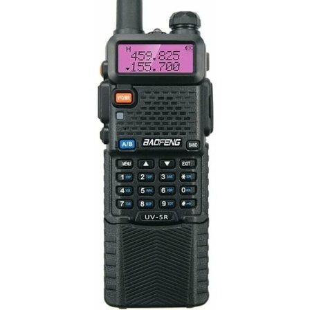 UV-5R 8W Walkie Talkie med 3800mAH batteri, FM-radio, høj effekt dual band 128 kanal radiokommunikation transceiver (2 pakke)