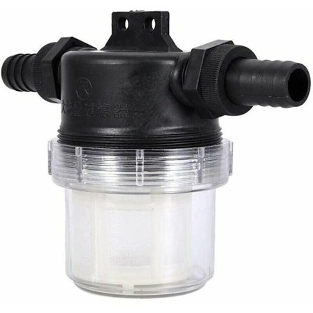 Vattenpumpsfilter Nät Sprinkler Justerbar Inline Transparent Mesh Sil Vattenverktyg för Trädgårds Vattenpump (gränssnitt: 20mm)