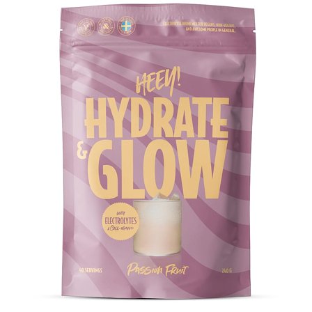 Heey! Hydrate & Glow Electrolytes + Coll-egan, Sport & Velvære, Protein & Energi, Elektrolytter