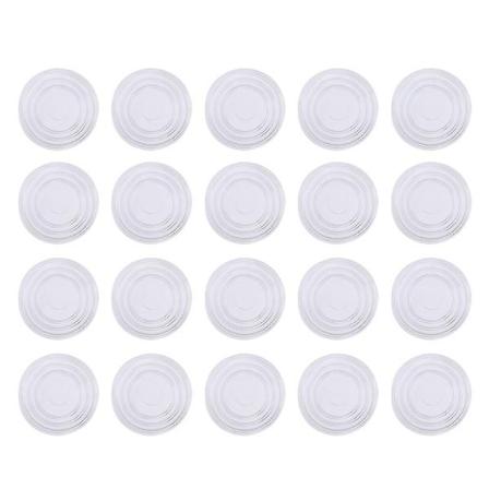 20 kpl 2,4 x 0,2 cm Kirkkaat Huonekalujen Jalat Pöydän Tuolin Jalat Liukuesuojat Lasipalat Lattian Suojaus Liukumattomat Matot (iso koko) 24 * 2 mm 24