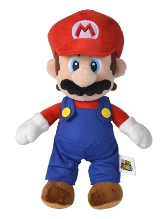Simba Toys | Super Mario Mario Plush, 30Cm | ONE SIZE