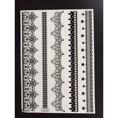 Tillfällig Tatuering 21 X 15cm - Armband Mönster
