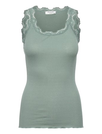 Rosemunde | Rwbabette Silk Sl U-Neck Long Lace | S