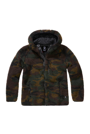 Brandit Teddyfleece Hood Women's Jacket Woodland XL