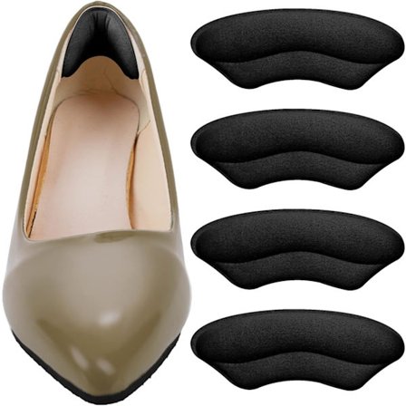 Musta 2 paria kantapää- ja kantapääsuojatyynyt Rakkulat Ehkäisevät tyynyt Mokkanahkaiset kengänpohjat Tarvikkeet f