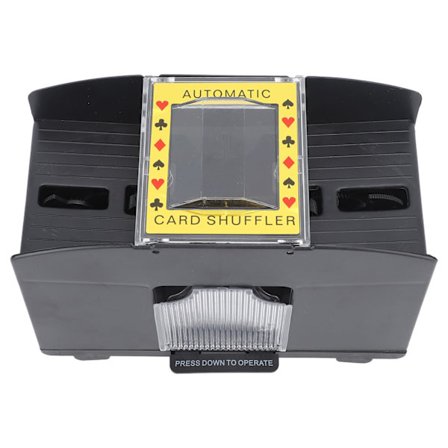 Uusi automaattinen kortinsekoittaja, yhteensopiva 4 korttipakan kanssa, paristokäyttöinen nopea kortinsekoituskone, sopii kotibilepeleihin