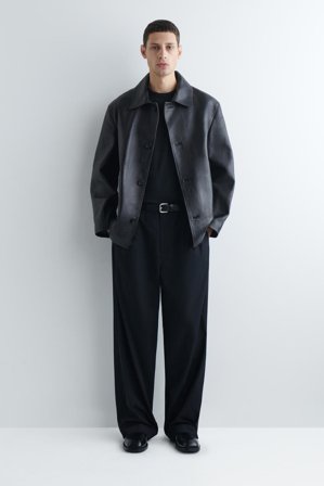 COS Homme T-Shirt En Coton Brossé in Noir