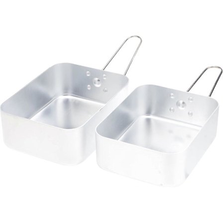 Aluminium Matlåda-Silver, En storlek, lunchlåda, utomhuscamping