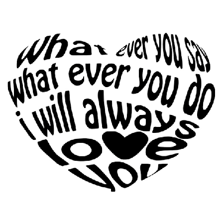 Väggdekor - I will always love you