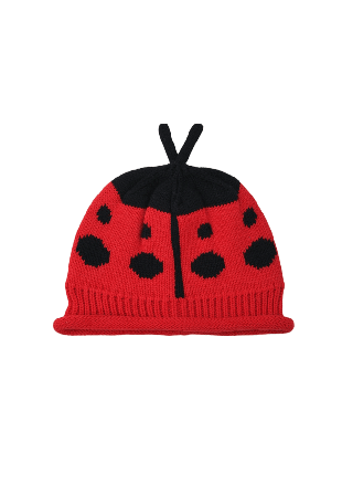 RIKIKI Stickad jordgubbsmössa STRAWBERRY Mössor Röd 38/40