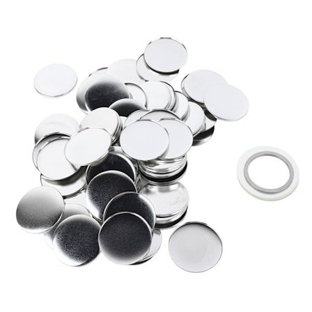 100 STK 58 mm Knapmaskine Forsyninger Multifunktionel Frostet Blik Rund Badge Knapdele til Knapmaskine