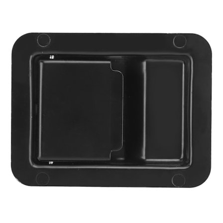 RV Værktøjsboksgreb Lås 140 X 108mm Trailer Camper Truck Indbygget Dør Lås Værktøjsboksgreb Sort