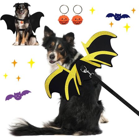 Hunde Halloween Kostumer, Flagermus Vinger Til Hund, Hunde Halloween Kjole, Halloween Kostume Til Hund Til Halloween Fest Gunst