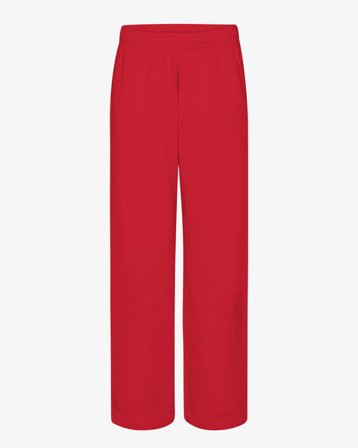 Organic Straight Leg Sweatpants - Scarlet Red