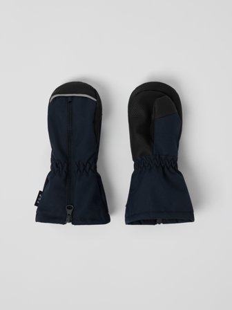 Wattierte Handschuhe Reißverschluss - 2 - kinderbekleidung - blue - Polarn O. Pyret