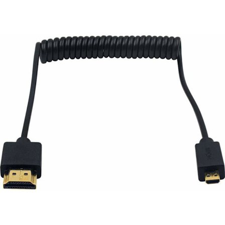 Micro HDMI till HDMI-kabel, HDMI till Micro HDMI spiral-kabel, Micro