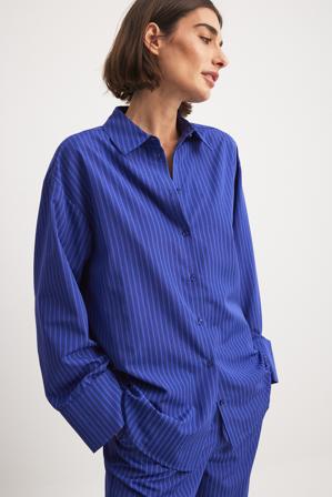 The Hanna Schönberg Edit Oversized skjorta - Sommarset - Blå,Stripe - EU 32