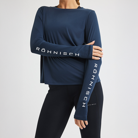 Röhnisch Team Logo Langermet Blå