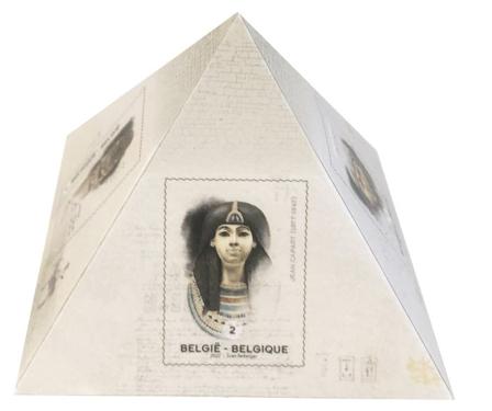 Belgien - Tutankhamon, Pyramide og egyptologi - Postfrisk miniark
