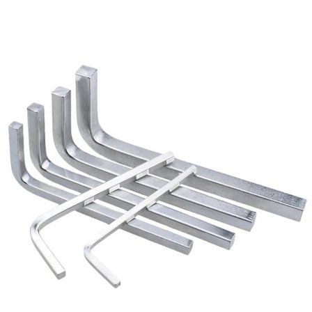 Neliökantaruuvi 3/4/5/6/7/8/10 mm Neliöruuvi L-muotoinen ruuvi