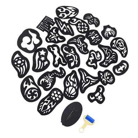 25 KPL Hiustatuointimalline Hiustenleikkuri Kaiverrettu Värjäys Viileä Hiusmuotoilutyökalu