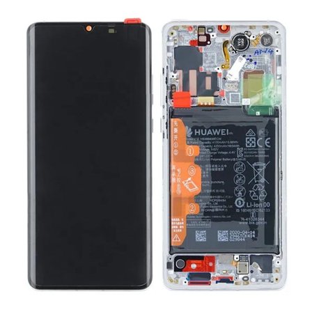 Huawei P30 Pro Skärm med LCD Display + Batteri Original - Crystal