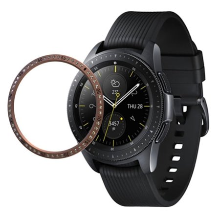 Samsung Galaxy Watch (42mm) ram i kristallaluminiumlegering - Guld
