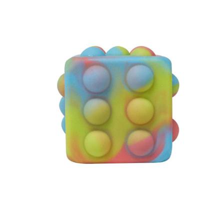 Kids Fidget Toys Ångestlindring Push Bubble Cube Ball Röd Blå