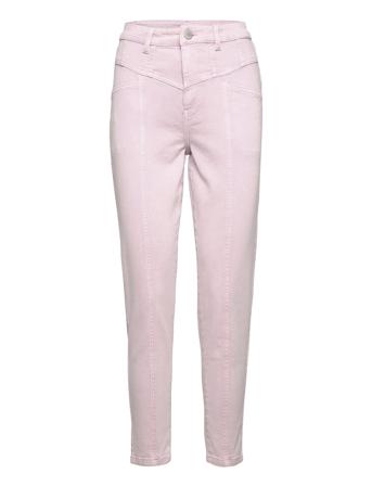 2Nd Face Tt - Bleached Colour Denim Pink 2NDDAY