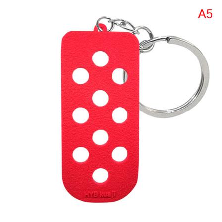 1 St Bagage Tag Hål Nyckelring För Sko Berlocker Dekoration Keycha