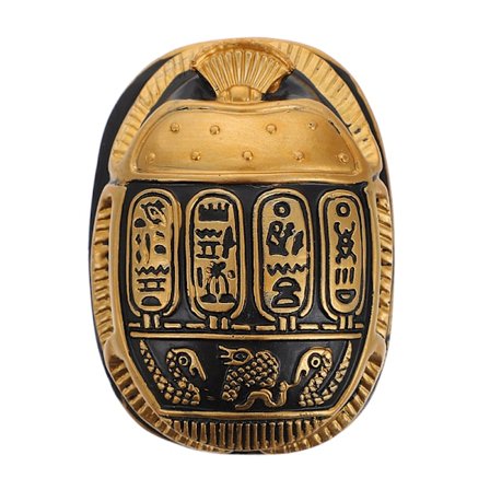 Gammel egyptisk amulet skarabeefigur Unik dekorativ mini