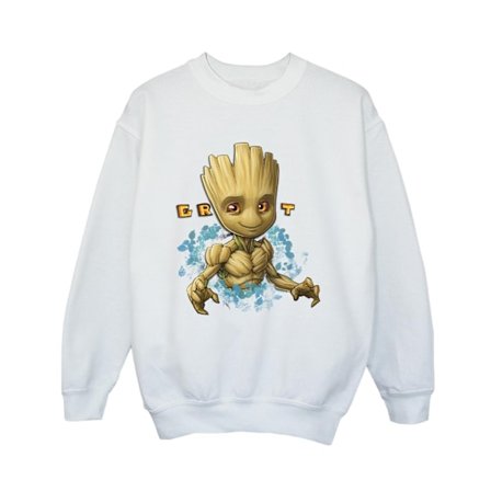 Guardians Of The Galaxy Boys Groot Flowers Sweatshirt 7-8 år
