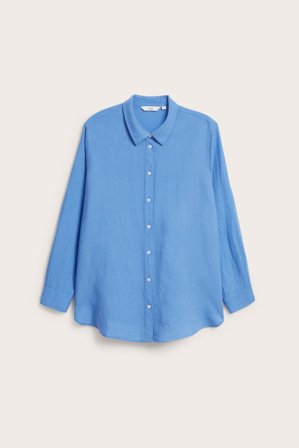 Kappahl | Skjorte i linblanding Blå L | Blå