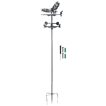 Ørn Værhane Smidd Jern Vindretningsvane Hage Værhane for Utendørs Dekorasjon