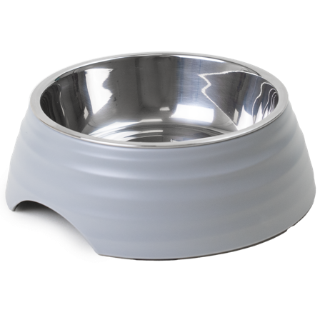 Selected by ZOO - Mat- og vannskål Ripple Grey L 700ml, 22x7,5cm - Hund - Matplass & vannautomater for hund - Matskåler og vannskåler - ZOO.no