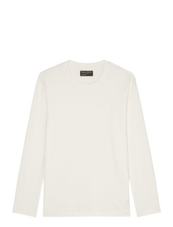T-Shirts Long Sleeve Tops T-shirts Long-sleeved White Marc O'Polo