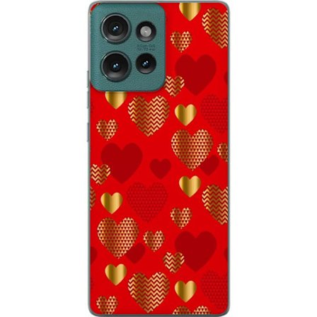 Kompatibelt Mobildeksel til Motorola Motorola Edge 50 GoldenHearts