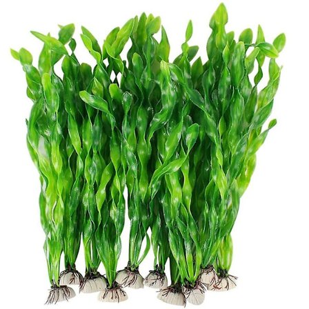 10 stk kunstig tang dekorert for hjem og kontor akvarium simulering Plast tang vannplanter