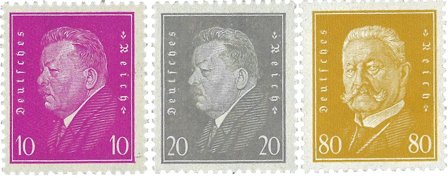 Tyske Rige 1930 - MICHEL 435-437 - Postfrisk