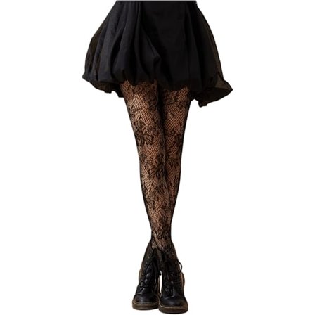 Dames Strømper med Mønster Fiskenet Blomster Strømper Strømpebukser, ZQKLA