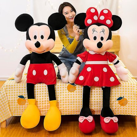 Mickey Mouse Minnie Mouse Plyschleksaker Fyllda Mjuka Dockor Kudde Barnälskare Födelsedagspresent Musse Pigg 35cm Musse Pigg-XF5-