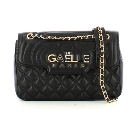 Gaëlle Paris, Quilted shoulder bag with logo Zwart, Dames, Maat:ONE Size