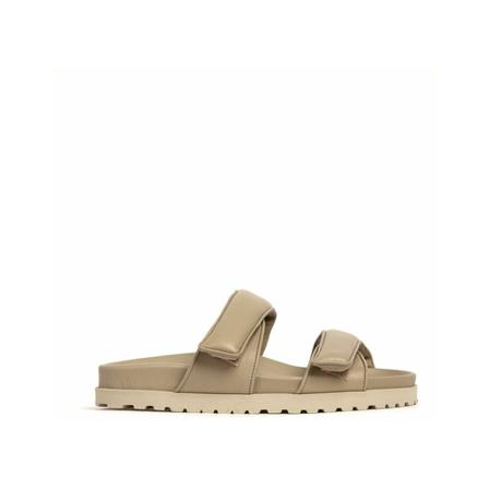 Gia Borghini Double-strap Sandalen , Beige , Dames , Maat: 38 1/2 EU