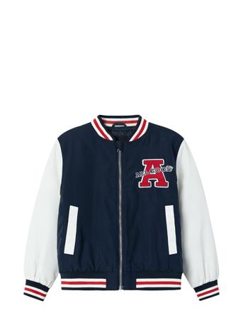 Nknmain Bomber Jacket Pb Navy Name It
