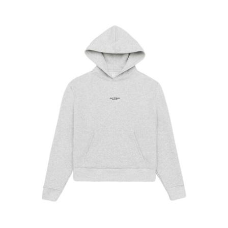 Axel Arigato, Focus Logo Hoodie Grijs, Dames, Maat:M