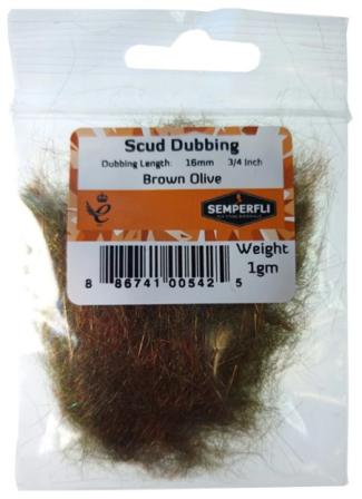 Semperfli Scud Dubbing - Brown Olive