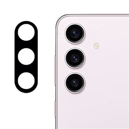 SKALO Samsung S25 3D Kameralinse Beskyttelsesglas - Sort