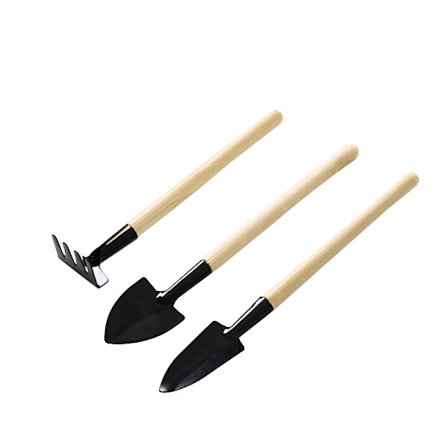 3 Mini Trädgårdsverktyg Set Liten Spade Spade för Suckulenter Växter