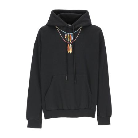 Marcelo Burlon, Hoodies Czarny, Mężczyzna, Rozmiar: S